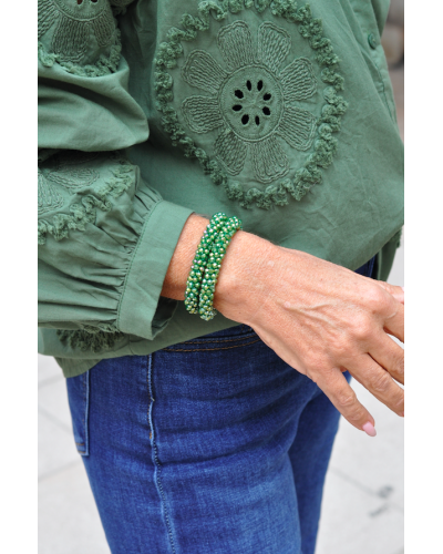 Pulsera Crystal Verde