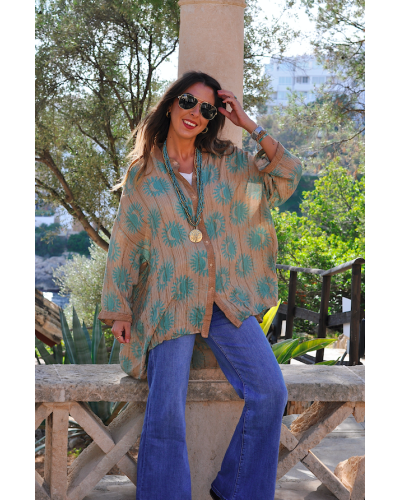 Turquoise Moon Blouse