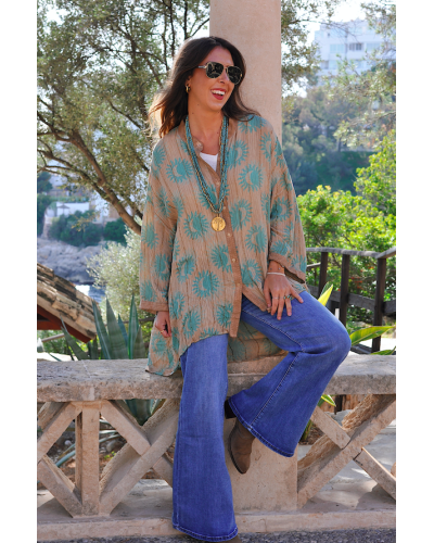 Turquoise Moon Blouse