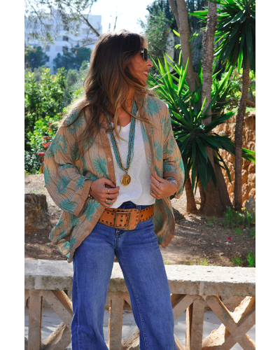 Turquoise Moon Blouse