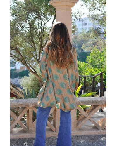 Turquoise Moon Blouse