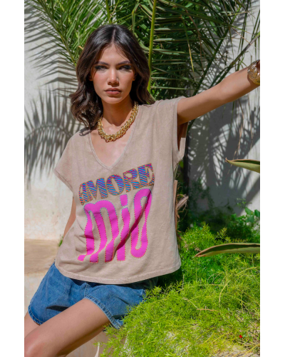 Amore Mio T-shirt Beige