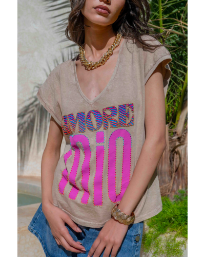 Amore Mio T-shirt Beige