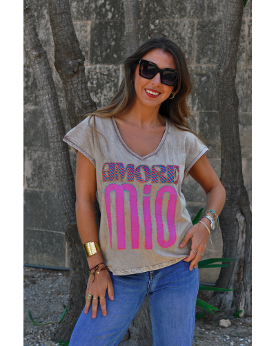 Amore Mio T-shirt Beige