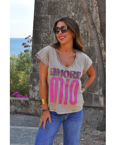 Amore Mio T-shirt Beige