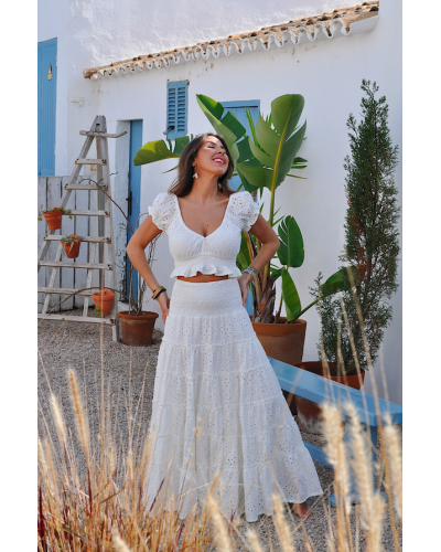 Aline White Angel Skirt