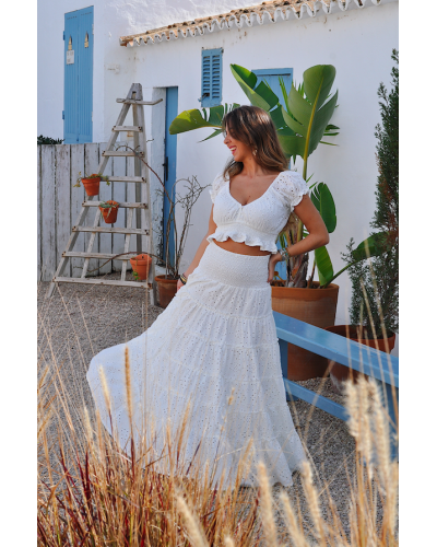 Aline White Angel Skirt