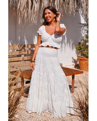 Aline White Angel Skirt