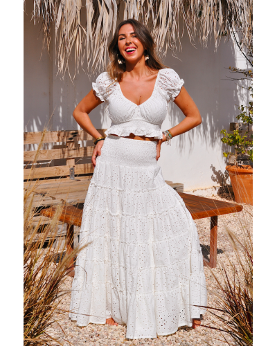 Aline White Angel Skirt