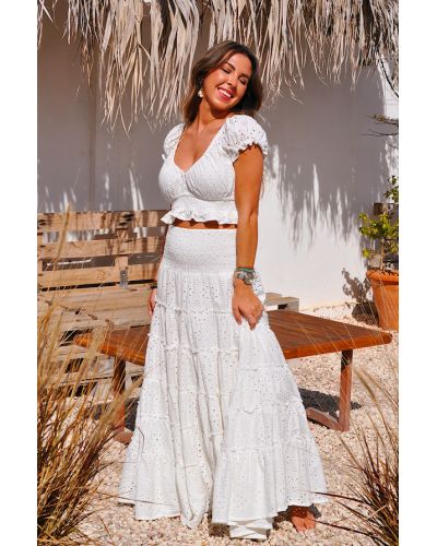 Aline White Angel Skirt