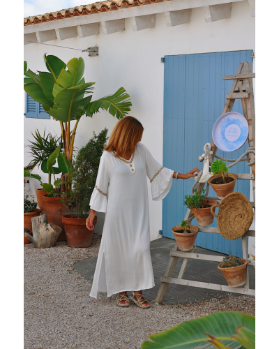 Shell White Dress