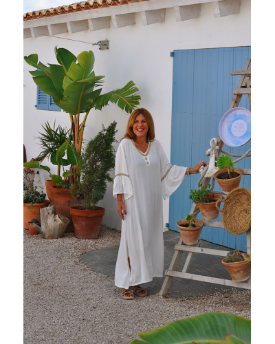 Shell White Dress