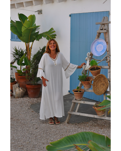 Shell White Dress