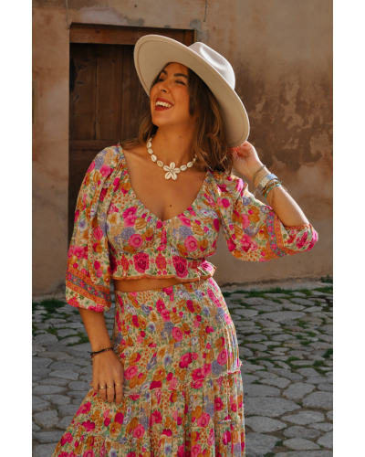 Top Maggie Luna Floral Pink