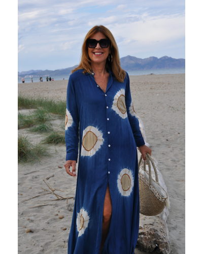 Vestido Kemeja Blue