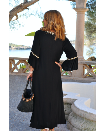 Shell Black Dress