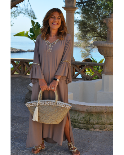 Vestido Shell Beige