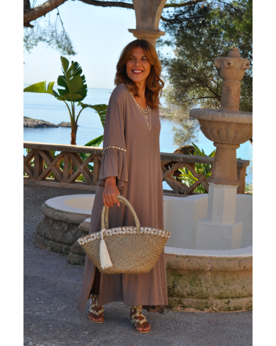 Vestido Shell Beige