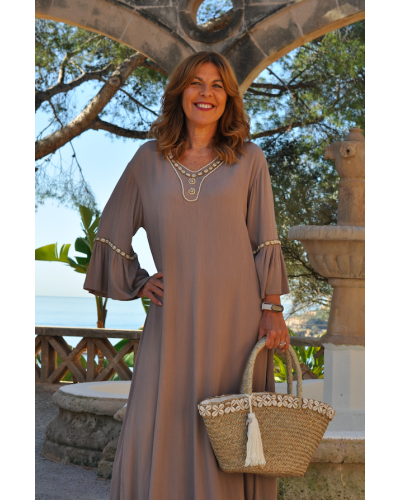 Vestido Shell Beige