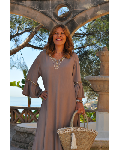 Vestido Shell Beige