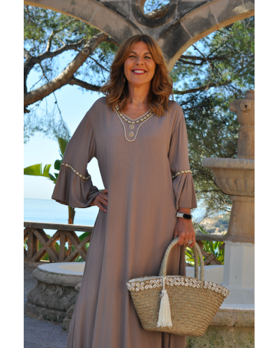 Vestido Shell Beige