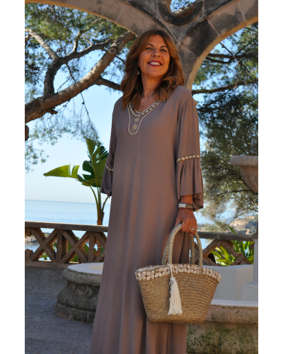 Vestido Shell Beige