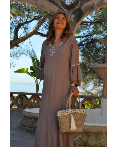 Vestido Shell Beige