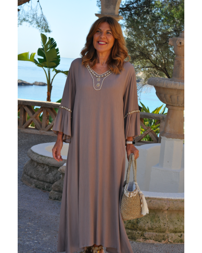 Vestido Shell Beige