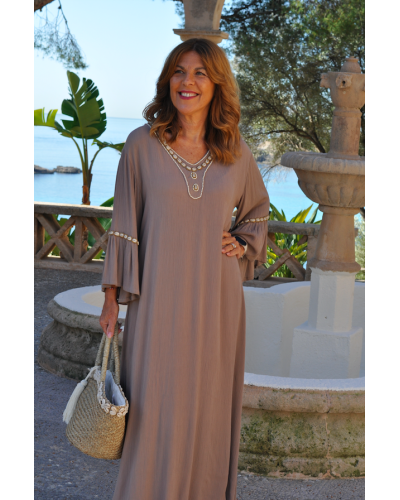 Vestido Shell Beige