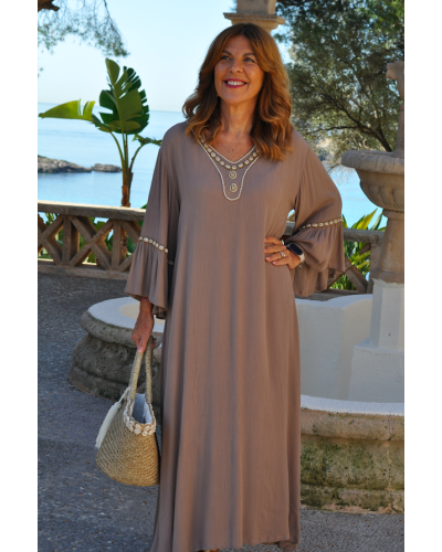 Vestido Shell Beige