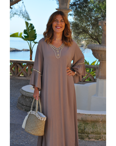 Vestido Shell Beige