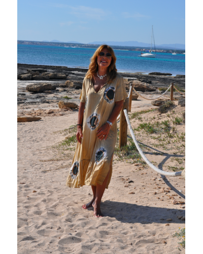 Vestido Karasi Tie dye Beige