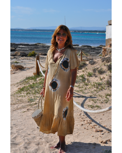 Vestido Karasi Tie dye Beige