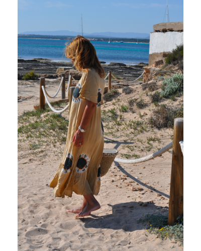 Vestido Karasi Tie dye Beige