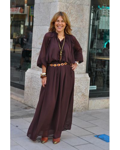 Vestido Abby Choco