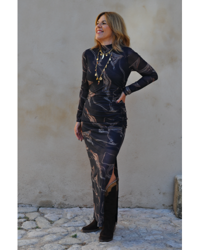 Vestido Keily Marrón