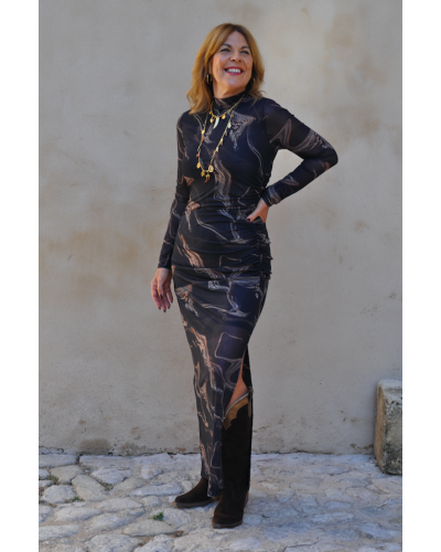 Vestido Keily Marrón