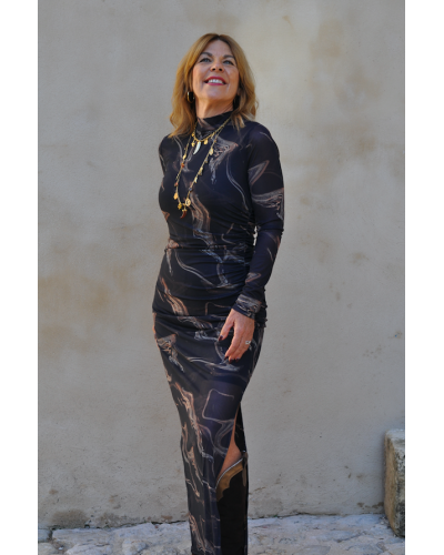 Vestido Keily Marrón
