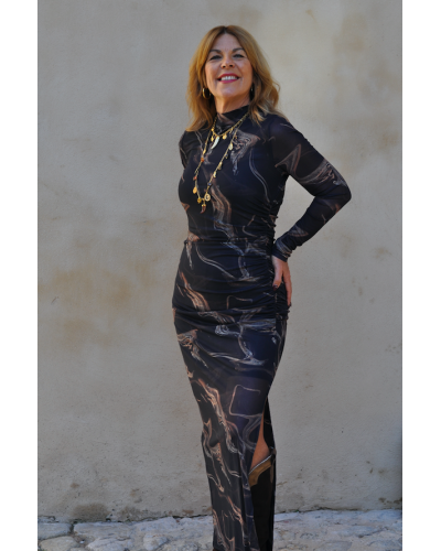 Vestido Keily Marrón