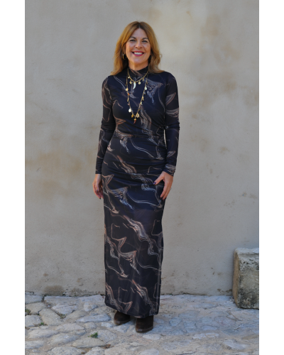Vestido Keily Marrón