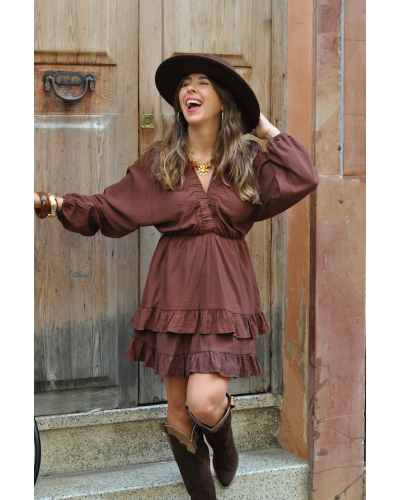 Vestido Megan Choco