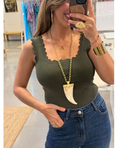 Collar Cuerno Blanco