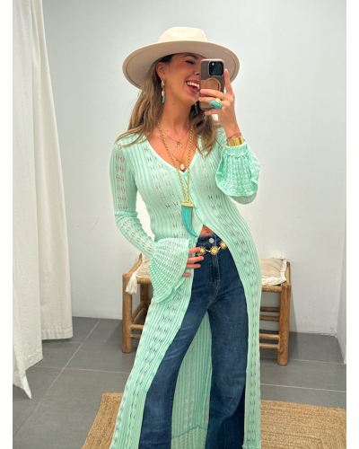 Kimono Saray Aqua