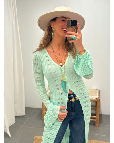 Kimono Saray Aqua