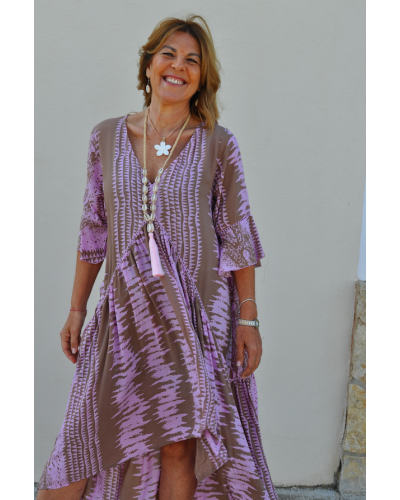 Kaftan Amanda Snake Pink