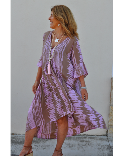 Kaftan Amanda Snake Pink