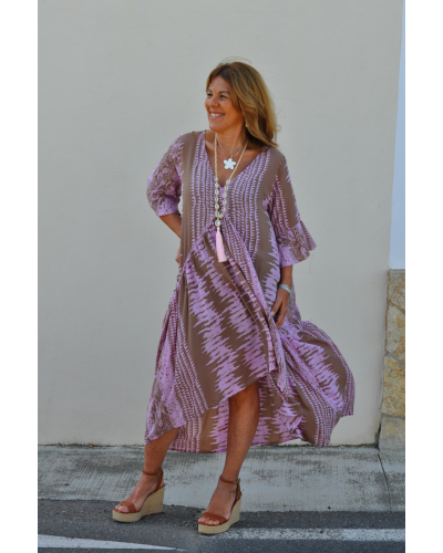 Kaftan Amanda Snake Pink