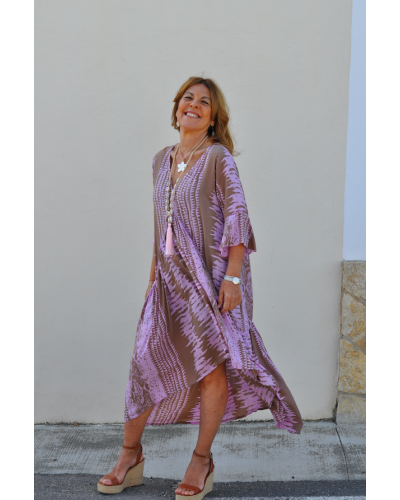 Kaftan Amanda Snake Pink