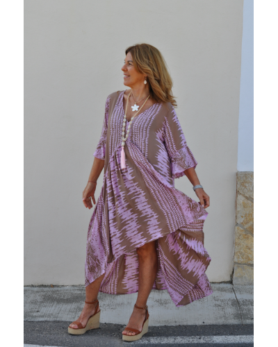 Kaftan Amanda Snake Pink
