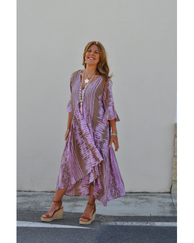 Kaftan Amanda Snake Pink